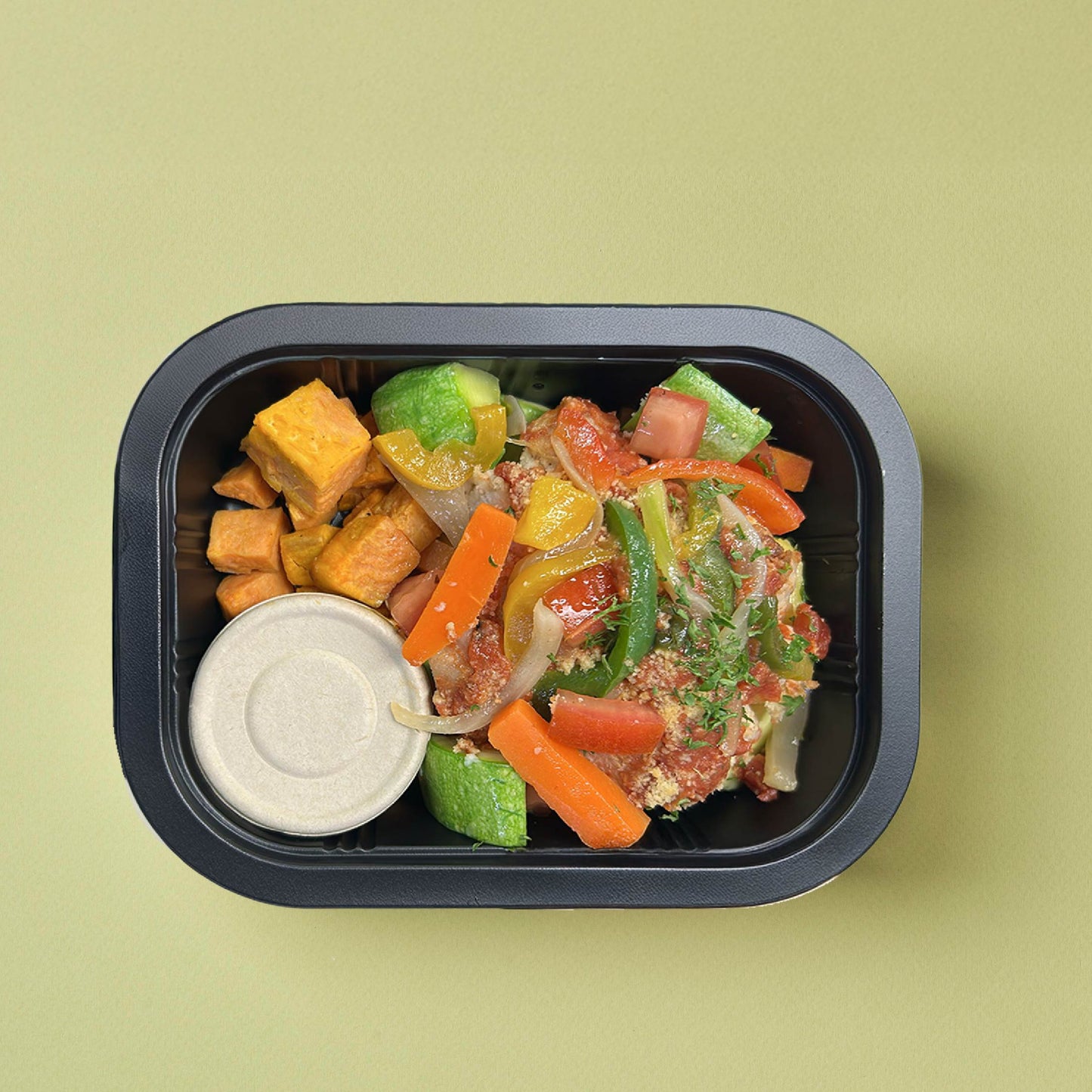 A. Grilled lemon Garlic Pork Loin with Sweet Potato