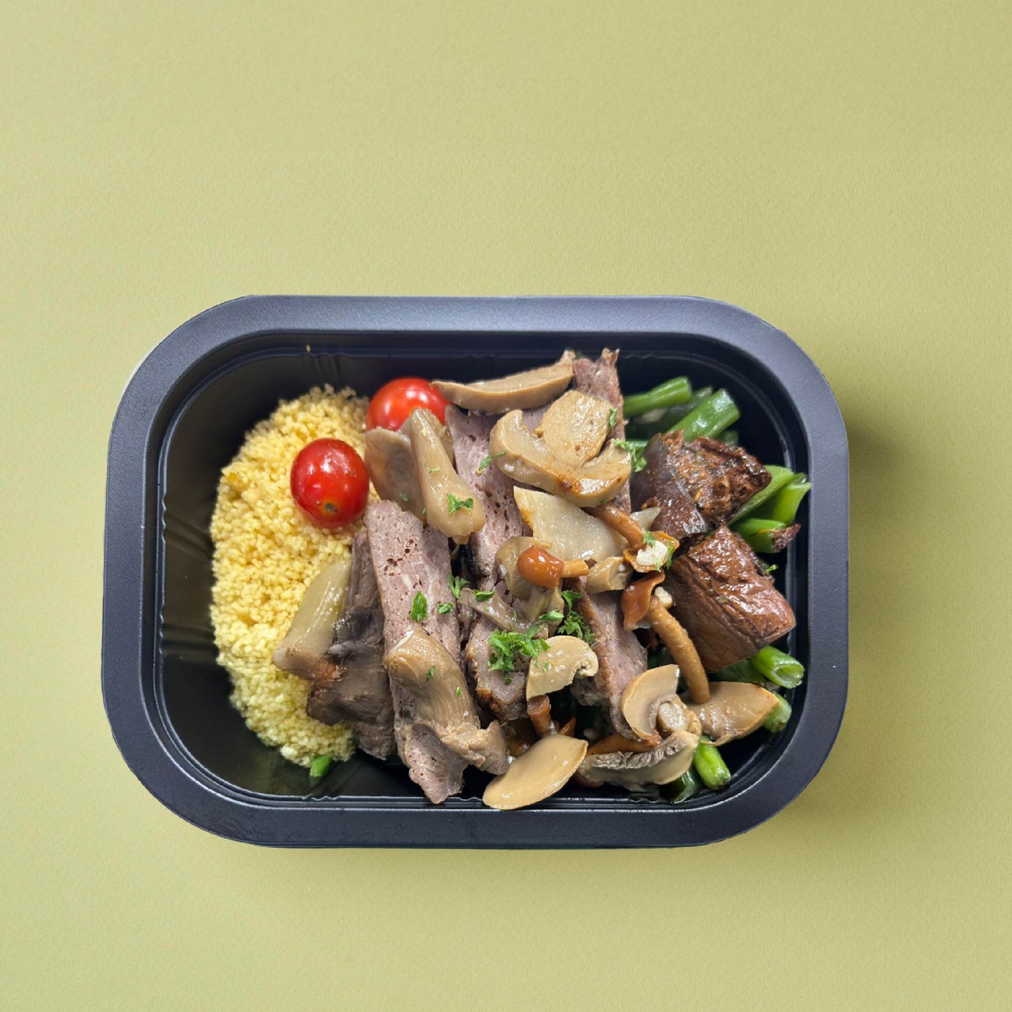 A. Chimichurri Veal Sausages with Couscous