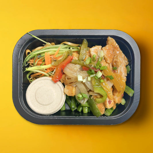 C. Shanghai Pork Loin with Dan Dan Noodles(Spicy)