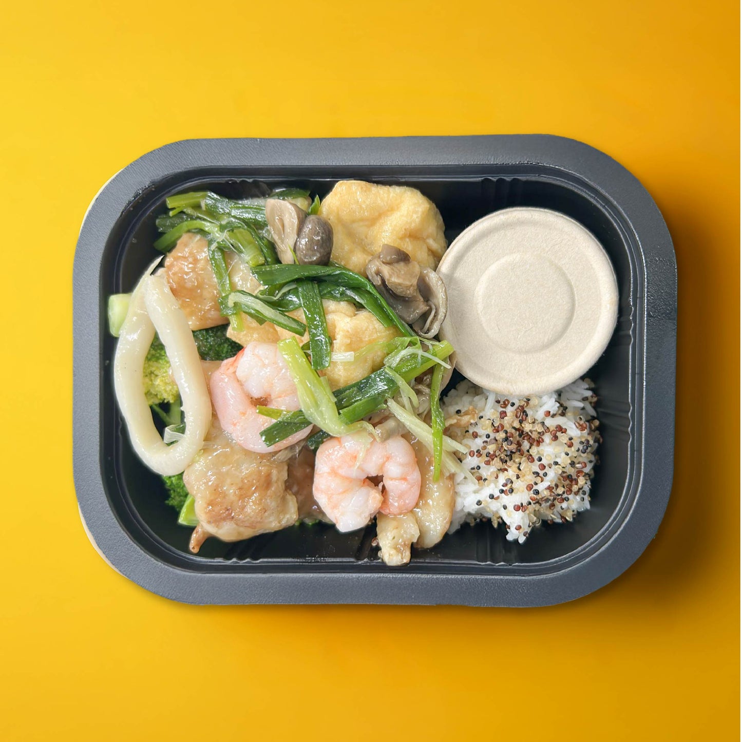 C. Ginger Scallion Seafood with Low GI Mix Grains