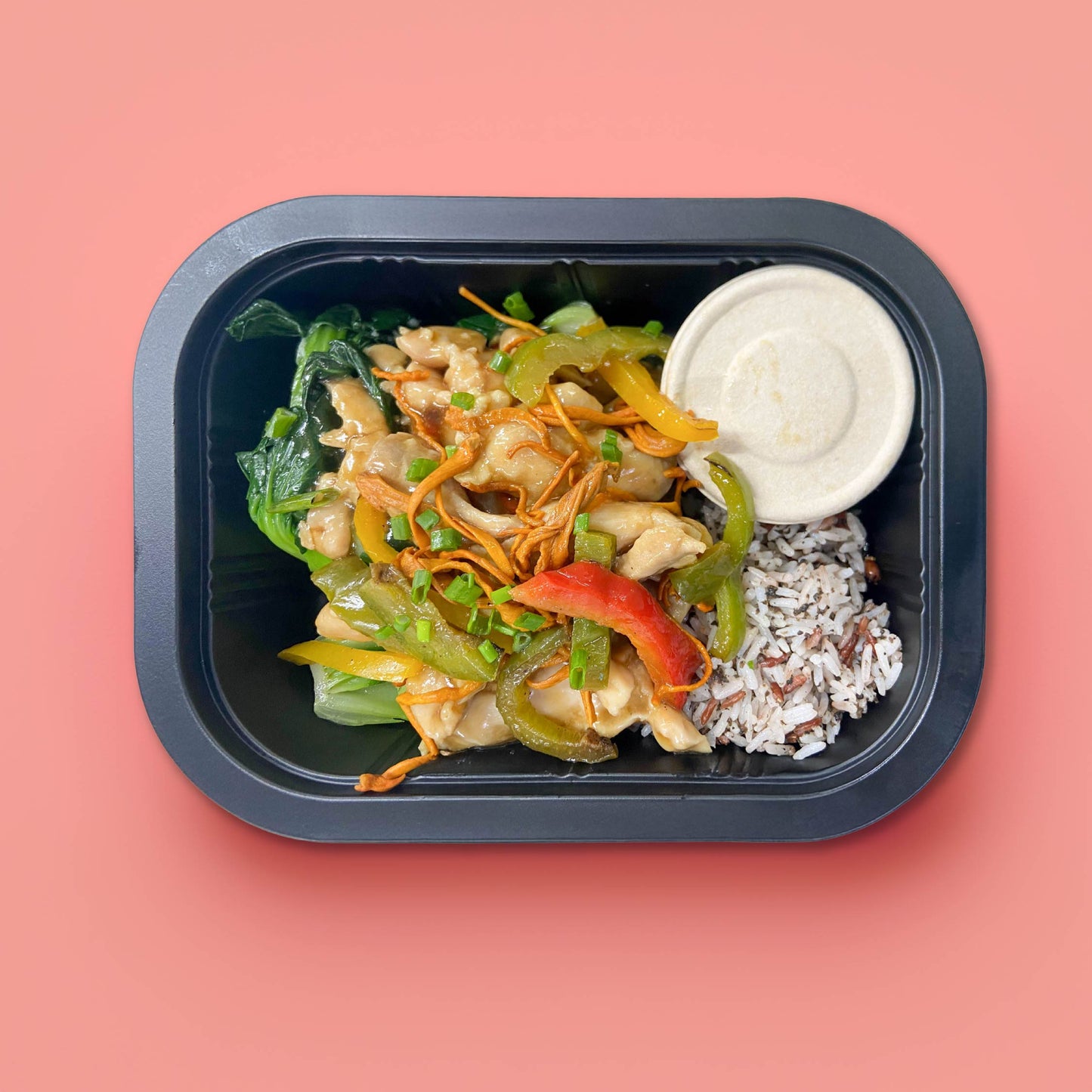 C. Sweet Soy Chicken with Low GI Mix Grains(Spicy)