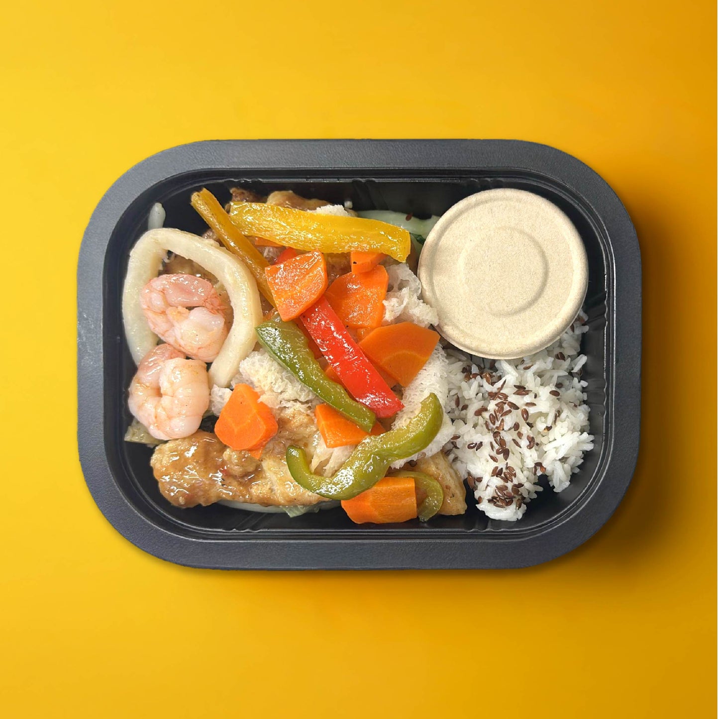 D. Sichuan Seafood with Low GI Mix Grains(Spicy)