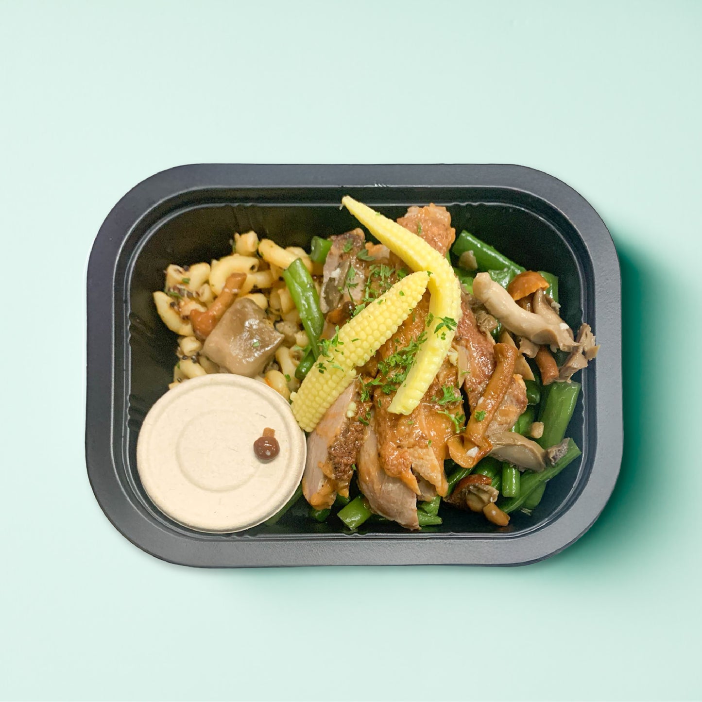 B. Duck Breast L'Orange with Quinoa Pasta