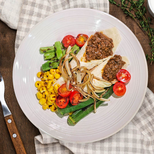 B. Mexican Buritto Bowl W/ Cumin Rice, Jalapeno And Tomato Salsa