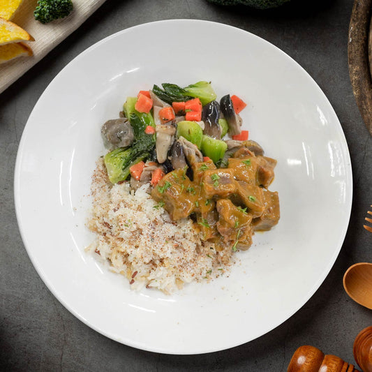 Thai Massaman Beef W/ Seasonal Vegetable And Coconut Rice