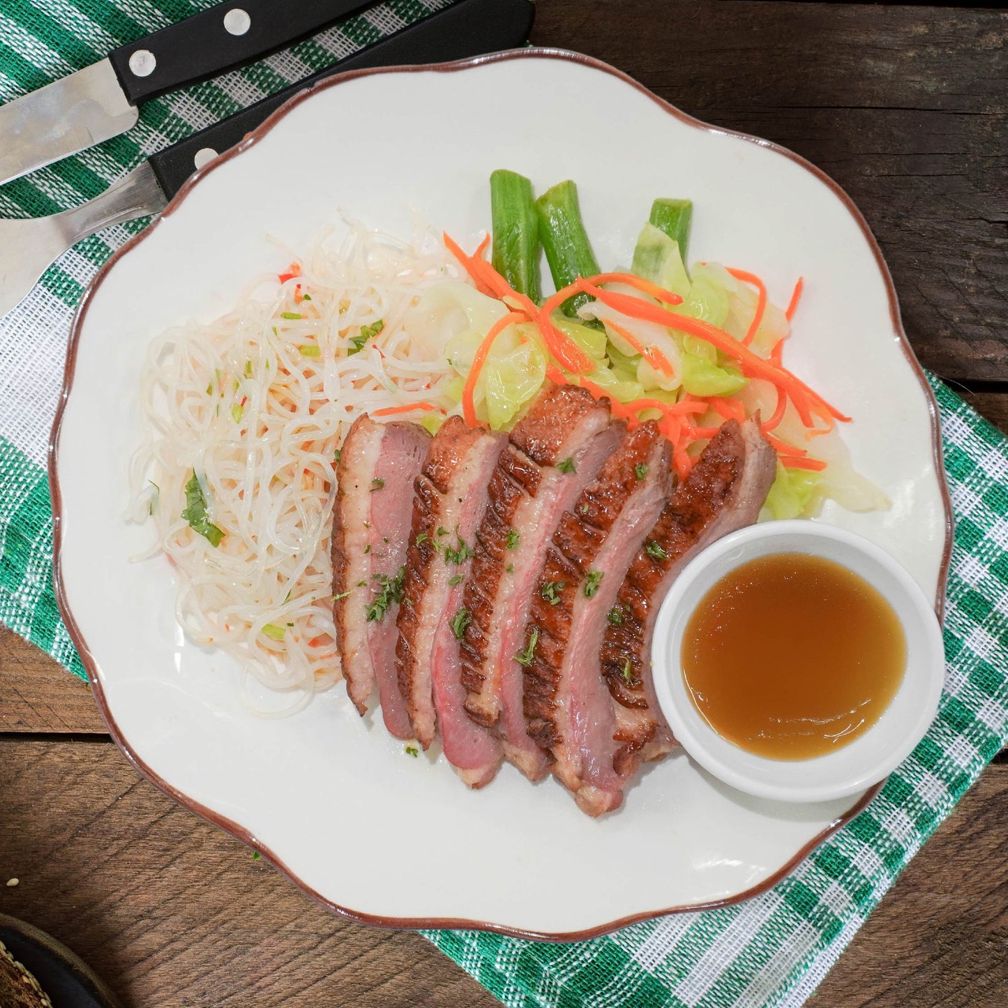 Vietnamese Duck Breast Vermicelli Stirfry W/ Nuoc Nam Dressing