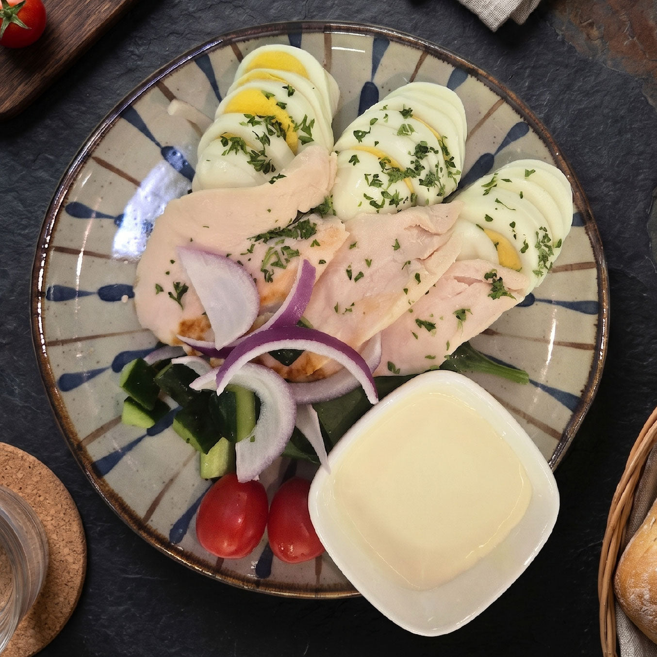 High Protein Chicken Caesar Salad