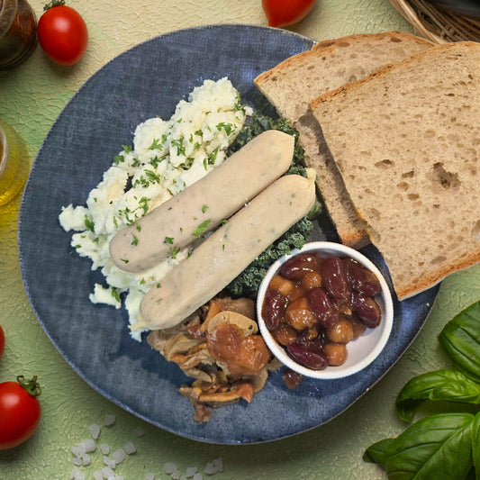 Egg Whites w/ Lean Veal Sausage And Wholewheat Bread