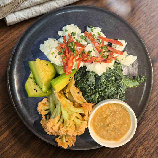 Spanish Chorizo Egg Scramble and Side Salad
