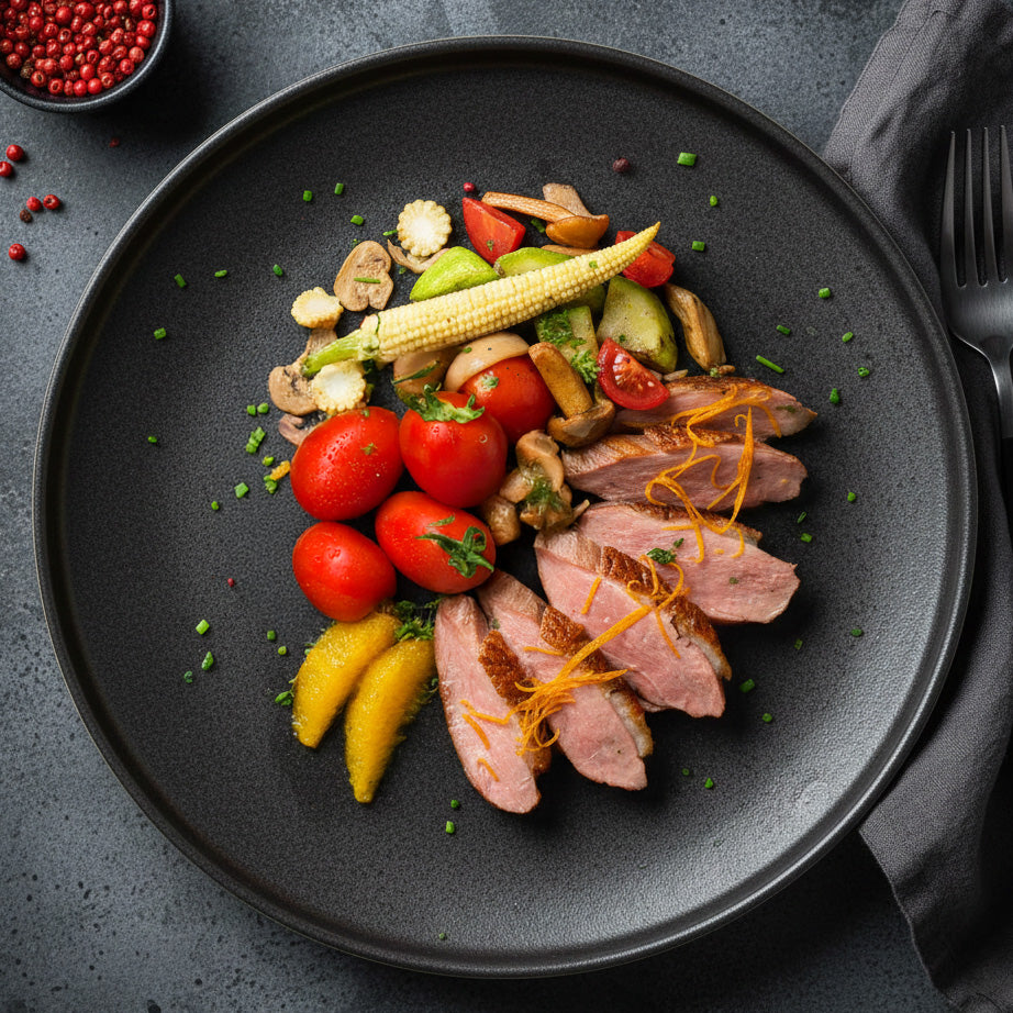 Duck Breast L'Orange W/ Mix Vegetables