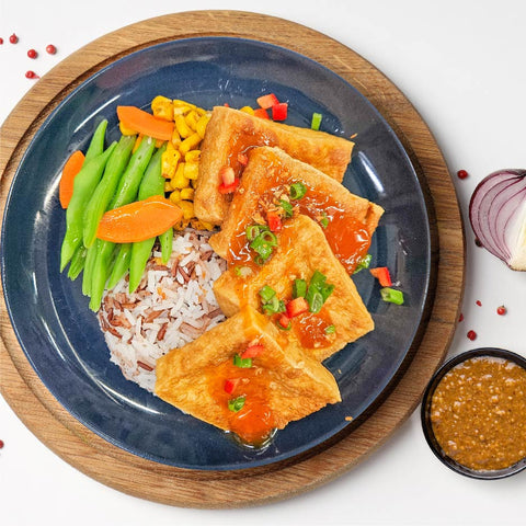 D3.Grilled Tofu with Mix Grain Rice and Sweet and Sour Sauce (Fri)