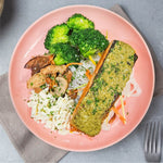 G5.Grilled Salmon Fillet with Pesto and Konjac Zoodles (Mon)